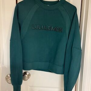 Lululemon Oversized Scuba with Wordmark in Stormy Teal